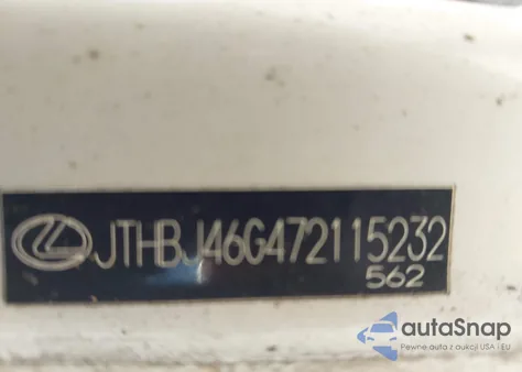 2007 Lexus Es 350 from USA, damaged, VIN JTHBJ46G472115232